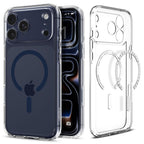 Husă Spigen Ultra Hybrid MagSafe iPhone 17 Pro – Transparent / Albastru închis – imagine 7