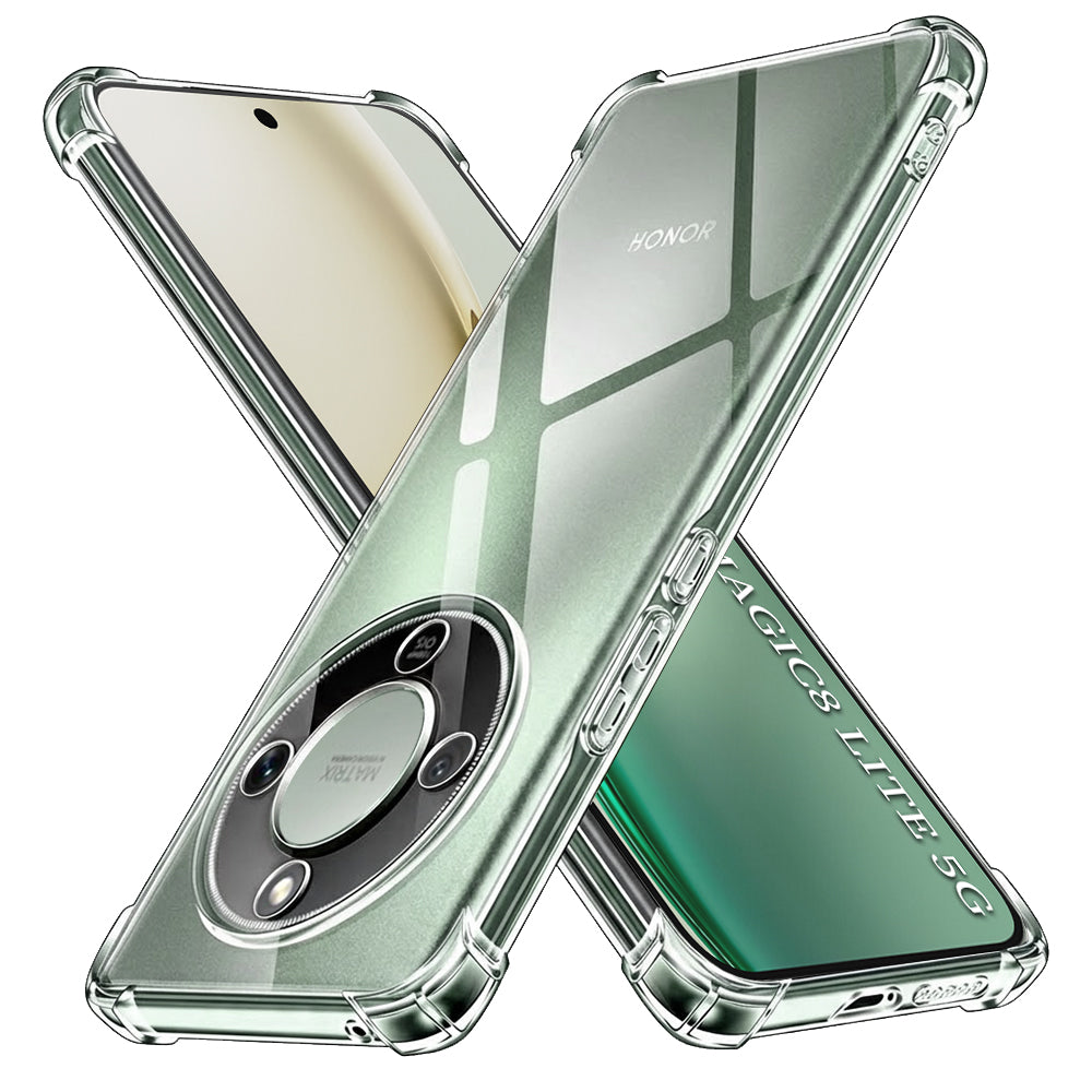 Husă Honor Magic8 Lite Techsuit Shockproof Clear Silicone – imagine 1