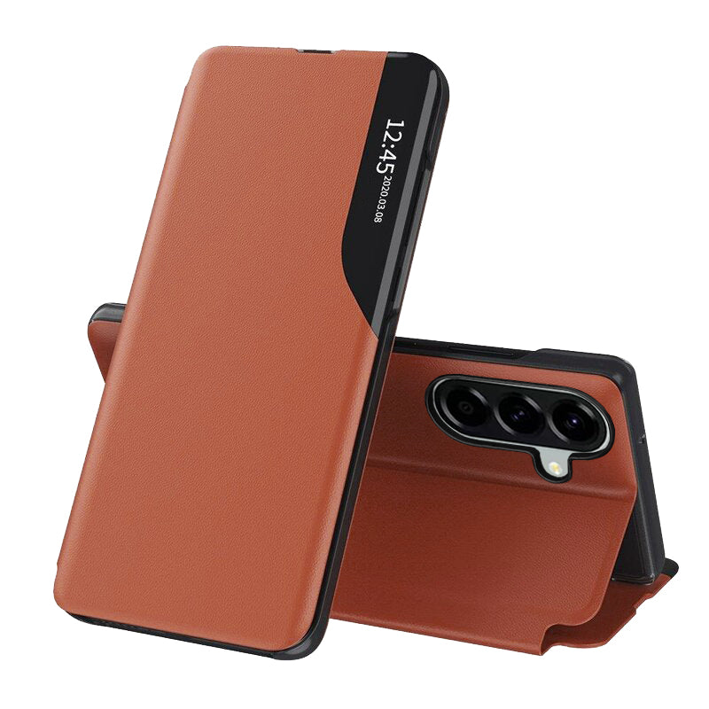 Husă flip Techsuit eFold Galaxy A57 5G – Portocaliu – imagine 1