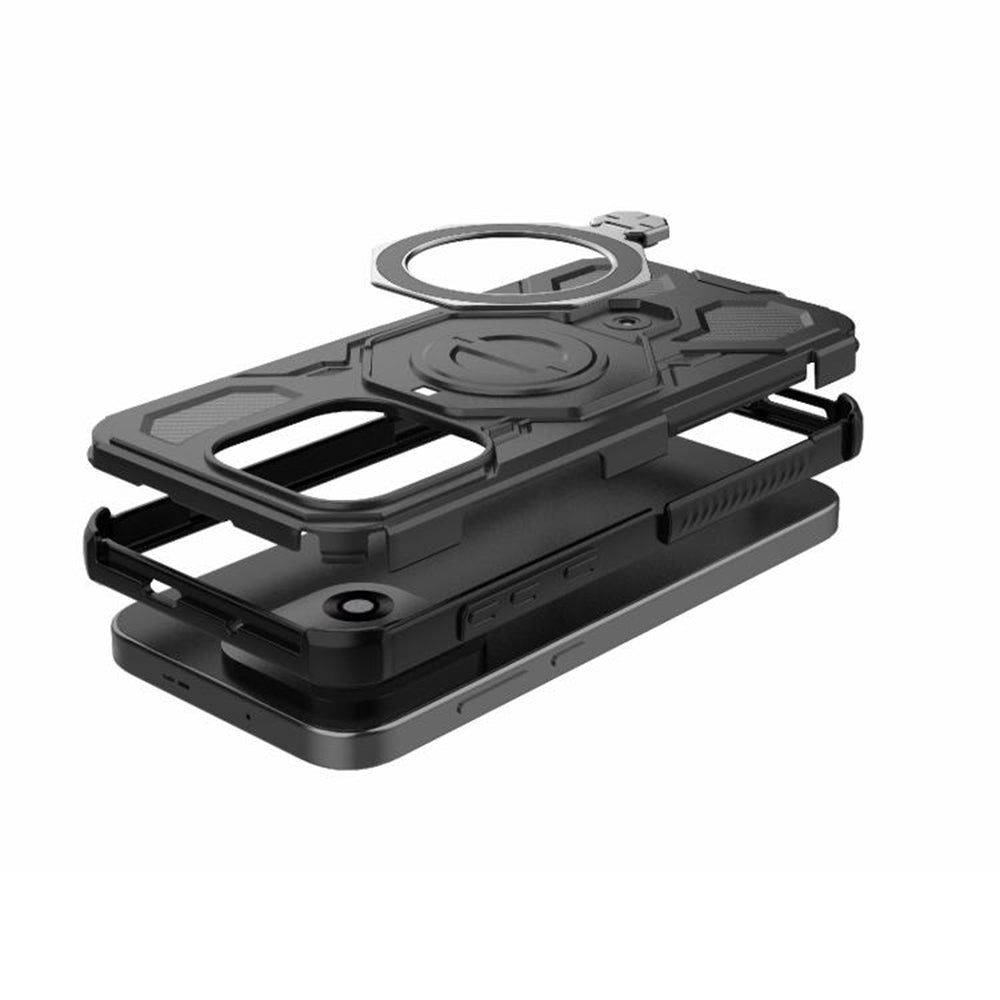 Husă OnePlus 15 Techsuit Carbon Shield PRO, mov transparent – imagine 5
