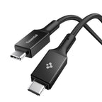 Cablu Spigen Essential EB10015CC USB-C 100W 1,5 m – Negru – imagine 1