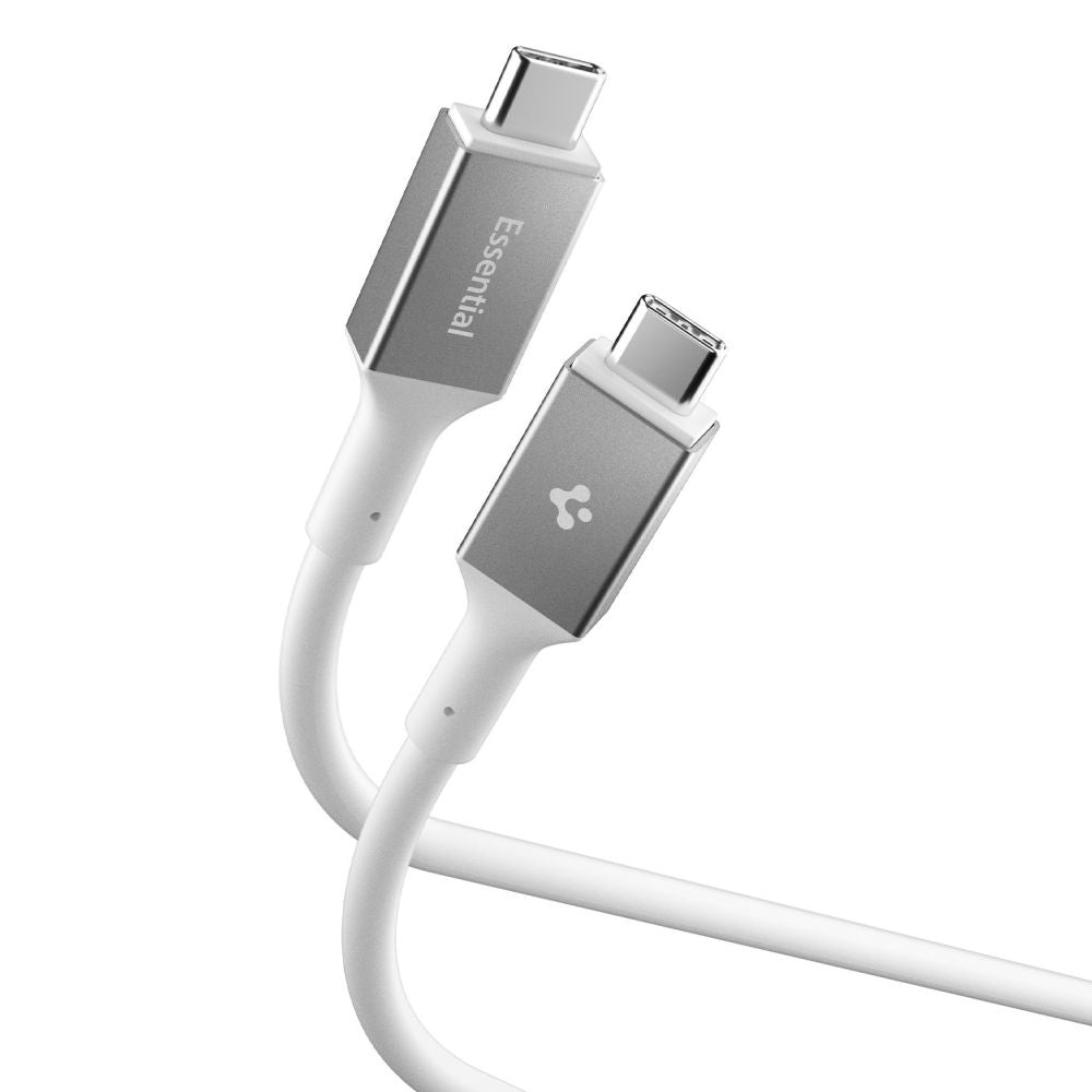 Cablu Spigen Essential EB24015CC USB-C 240W 40Gbps – Alb – imagine 7