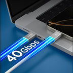 Cablu Spigen Essential EB24015CC USB-C 240W 40Gbps – Alb – imagine 9