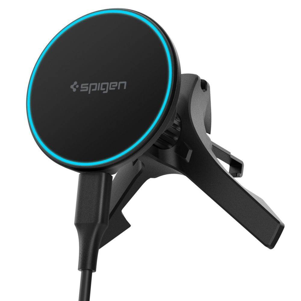 Suport auto Spigen EV15MAQ încărcare wireless Qi2 15W – imagine 1