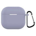 Husă silicon AirPods 4 / AirPods 5, gri lavandă – Techsuit – imagine 1