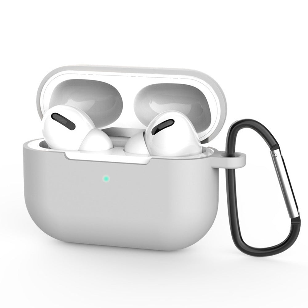 Husă silicon AirPods Pro 3, ultra-subțire, gri deschis – Techsuit – imagine 1