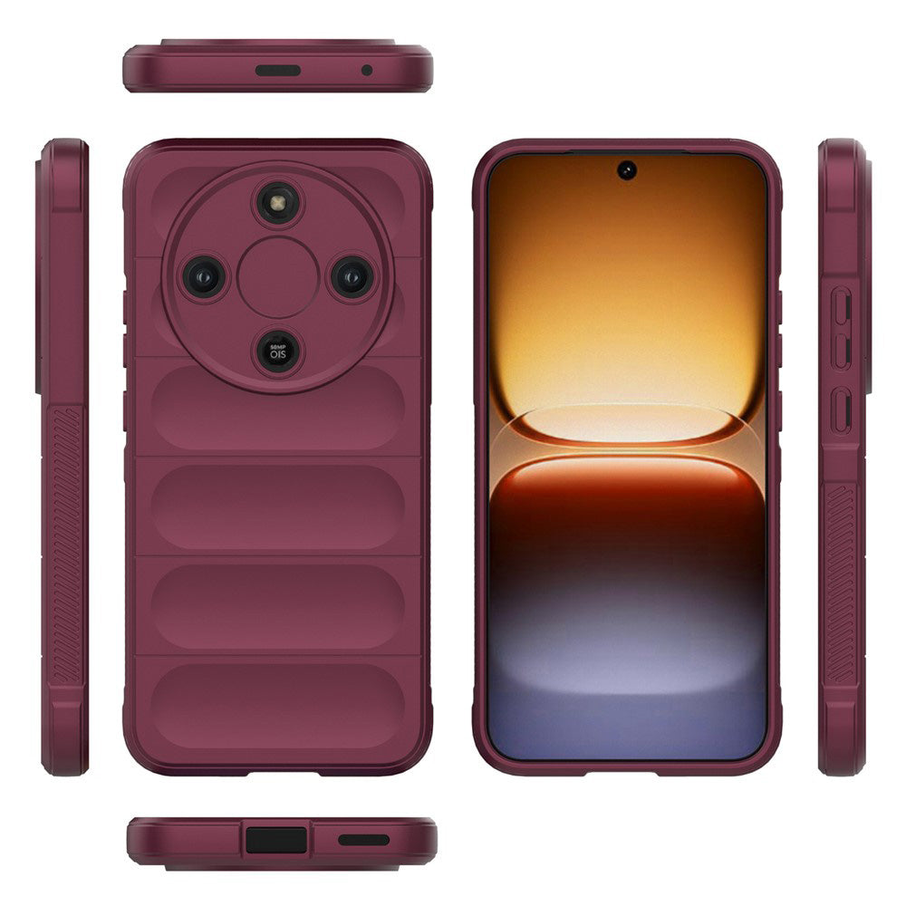 Husă Honor Magic8 Lite Techsuit Magic Shield, bordo – imagine 3