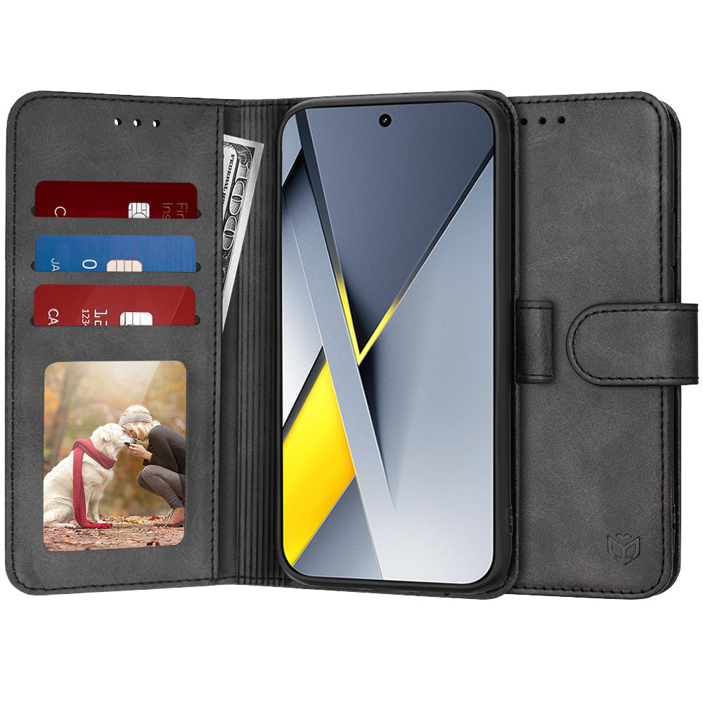 Husă Xiaomi Poco F8 Pro flip Techsuit Diary Book, negru – imagine 1