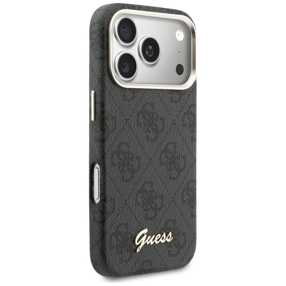 Husă Guess iPhone 17 Pro 4G Script MagSafe, negru – imagine 6