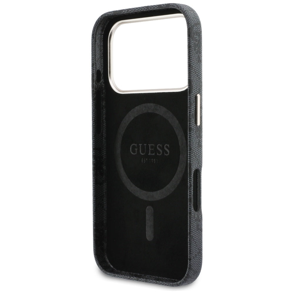 Husă Guess iPhone 17 Pro 4G Script MagSafe, negru – imagine 4