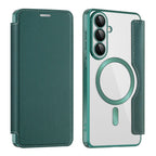Husă flip Techsuit SmartMag Book Galaxy S26 – Verde – imagine 4