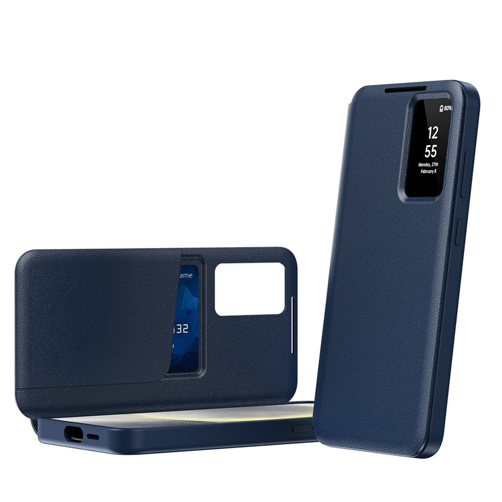Husă flip Techsuit SmartView Galaxy S26 Plus – Albastru – imagine 10