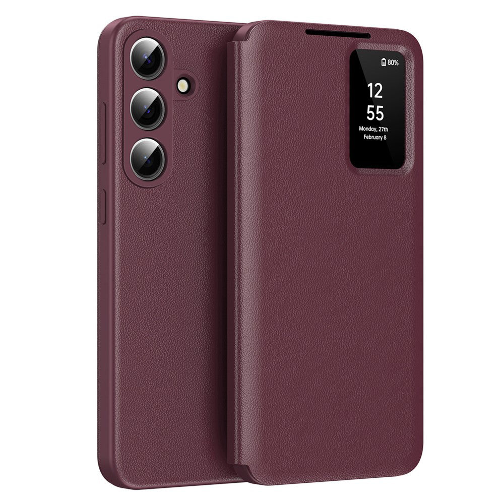 Husă flip Techsuit SmartView Galaxy S26 Plus – Roșu – imagine 7