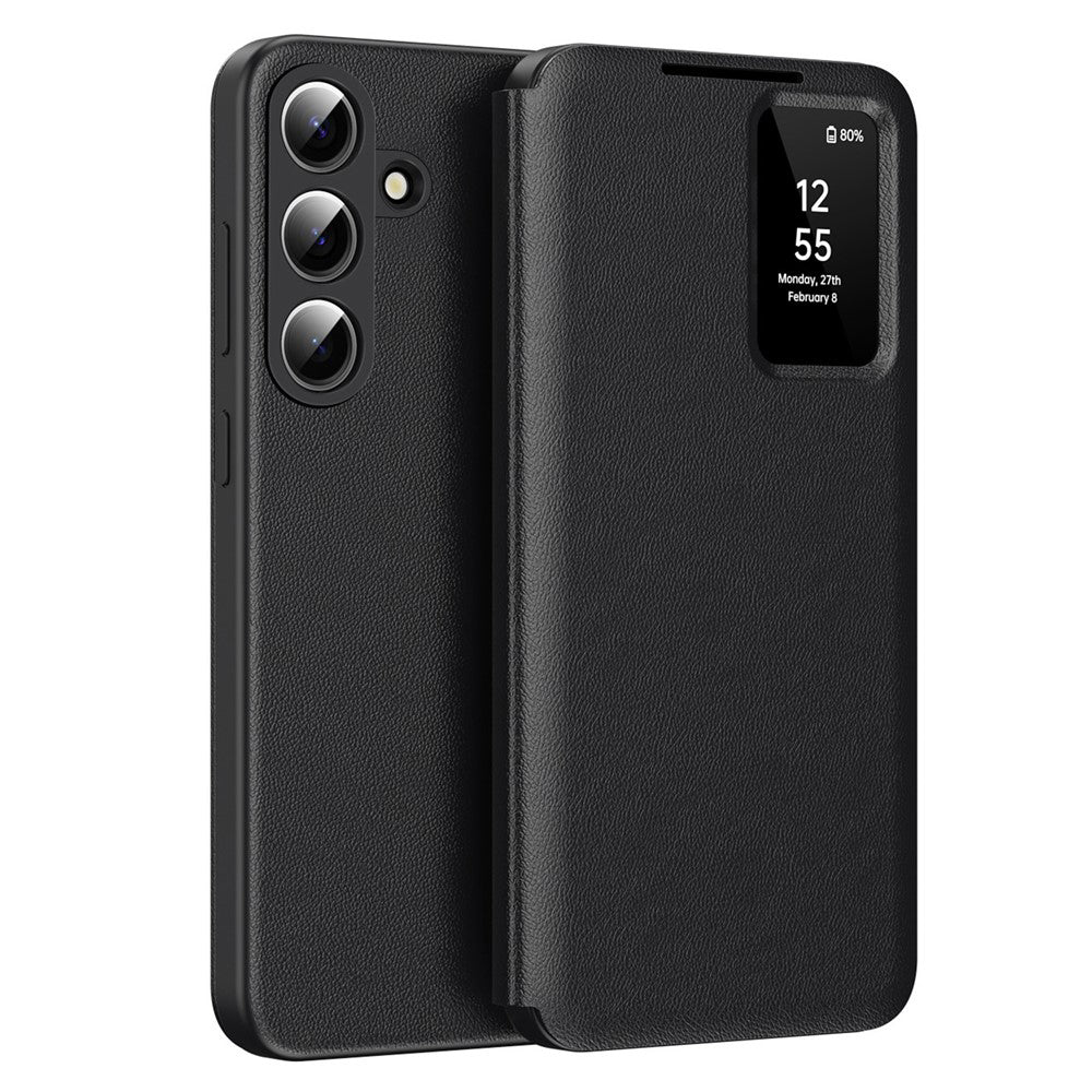Husă flip Techsuit SmartView Galaxy S26 – Negru – imagine 11