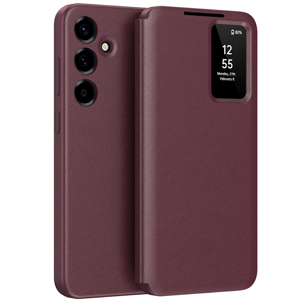 Husă flip Techsuit SmartView Galaxy A37 5G – Roșu – imagine 5
