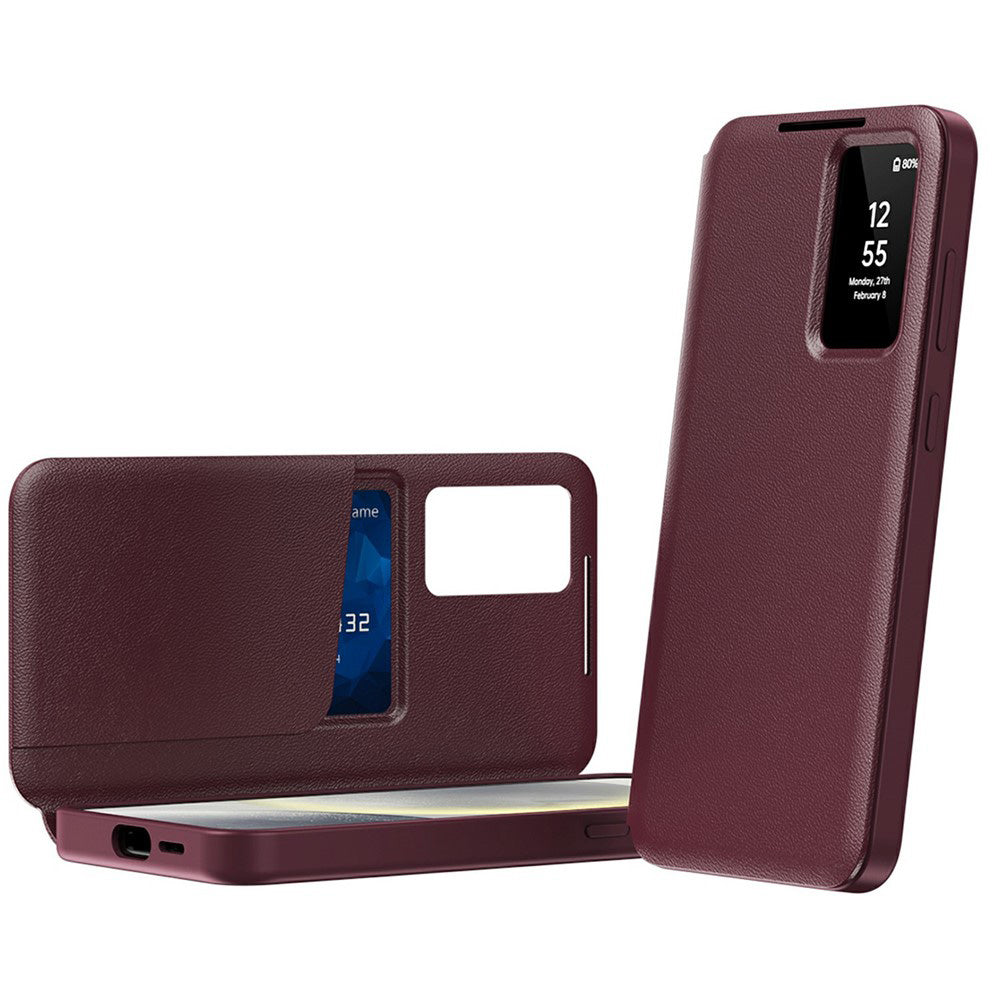 Husă flip Techsuit SmartView Galaxy A57 5G – Roșu – imagine 12