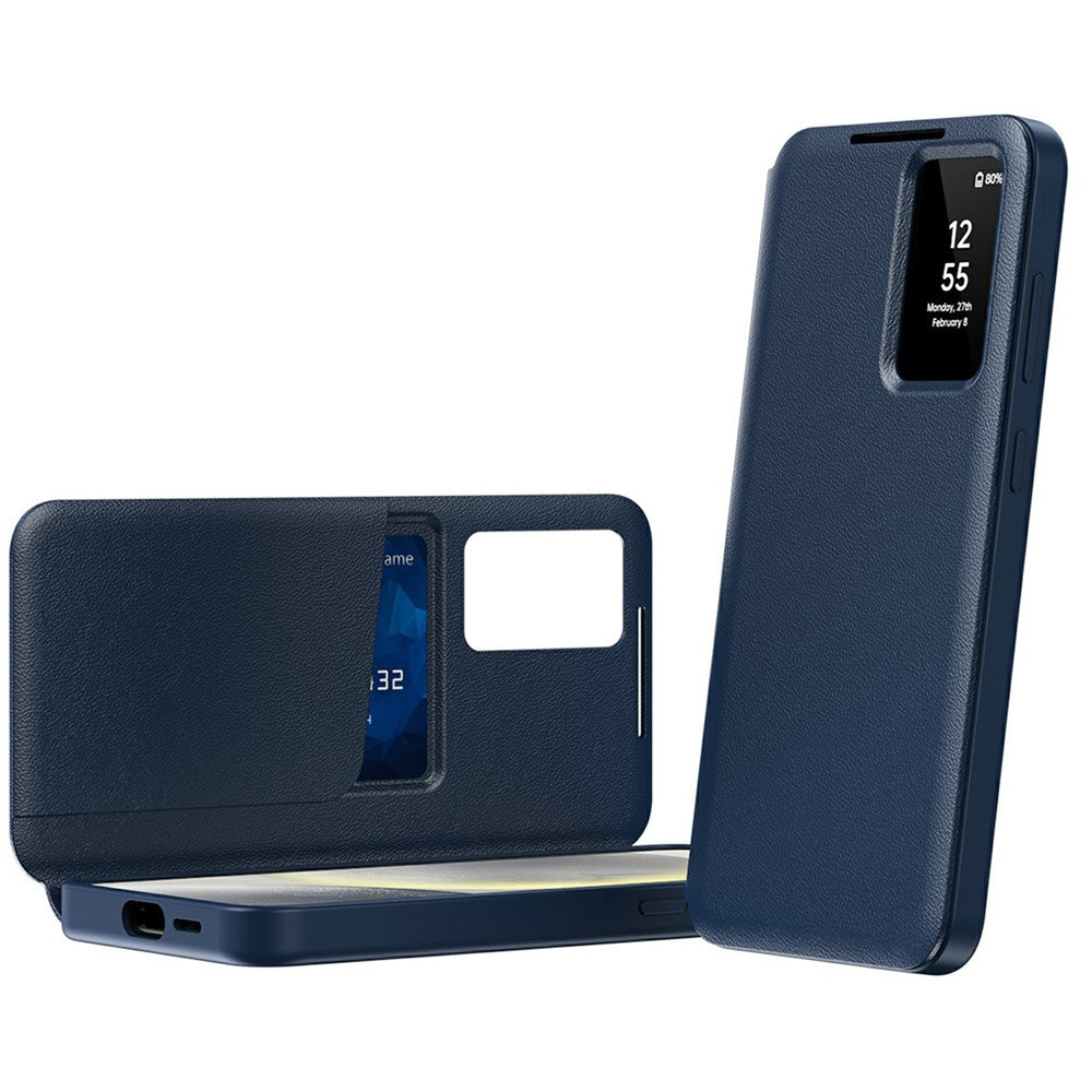 Husă flip Techsuit SmartView Galaxy A57 5G – Albastru – imagine 2