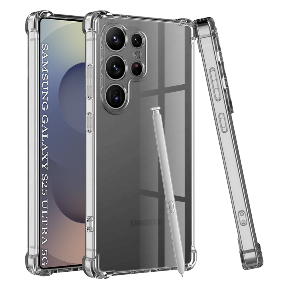 Husă transparentă Techsuit Shockproof Clear Silicone Galaxy S25 Ultra – Transparent – imagine 3