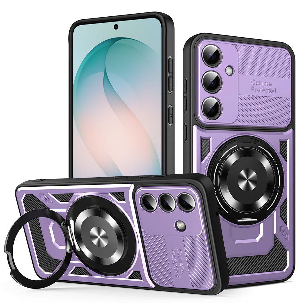 Husă Techsuit RuggedCam MagSafe cu stand Galaxy S26 Plus – Mov – imagine 2