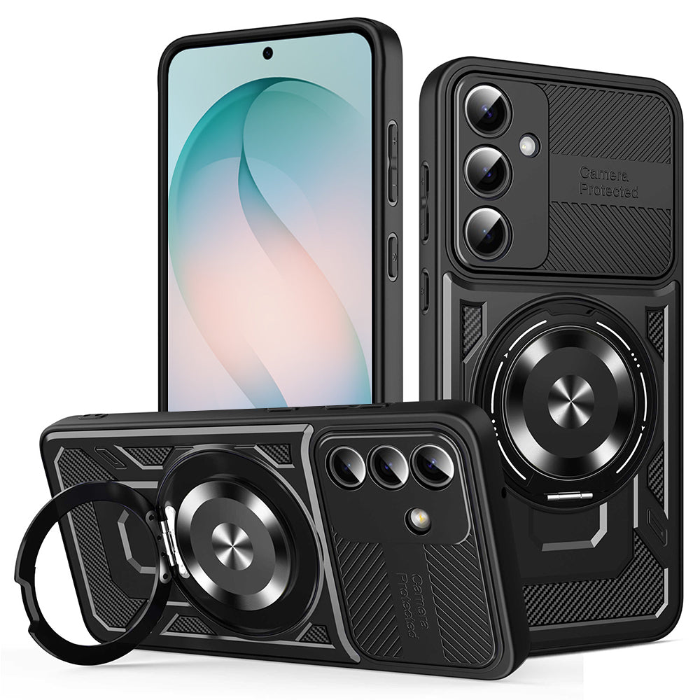 Husă Techsuit RuggedCam MagSafe cu stand Galaxy S26 Plus – Negru – imagine 3