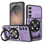 Husă Techsuit RuggedCam MagSafe cu stand Galaxy S26 – Mov – imagine 4