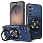 Husă Techsuit RuggedCam MagSafe cu stand Galaxy S26 – Albastru – imagine 2