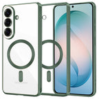 Husă transparentă Techsuit Luxury Crystal MagSafe Galaxy S26 Plus – Verde închis – imagine 8