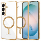 Husă transparentă Techsuit Luxury Crystal MagSafe Galaxy S26 Plus – Auriu – imagine 5