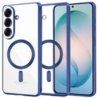 Husă transparentă Techsuit Luxury Crystal MagSafe Galaxy S26 Plus – Albastru închis – imagine 6