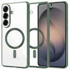 Husă transparentă Techsuit Luxury Crystal MagSafe Galaxy S26 – Verde închis – imagine 5