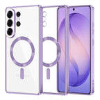 Husă transparentă Techsuit Luxury Crystal MagSafe Galaxy S26 Ultra – Mov deschis – imagine 7