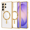 Husă transparentă Techsuit Luxury Crystal MagSafe Galaxy S26 Ultra – Auriu – imagine 1