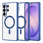 Husă transparentă Techsuit Luxury Crystal MagSafe Galaxy S26 Ultra – Albastru închis – imagine 9