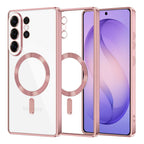 Husă transparentă Techsuit Luxury Crystal MagSafe Galaxy S26 Ultra – Roz – imagine 5