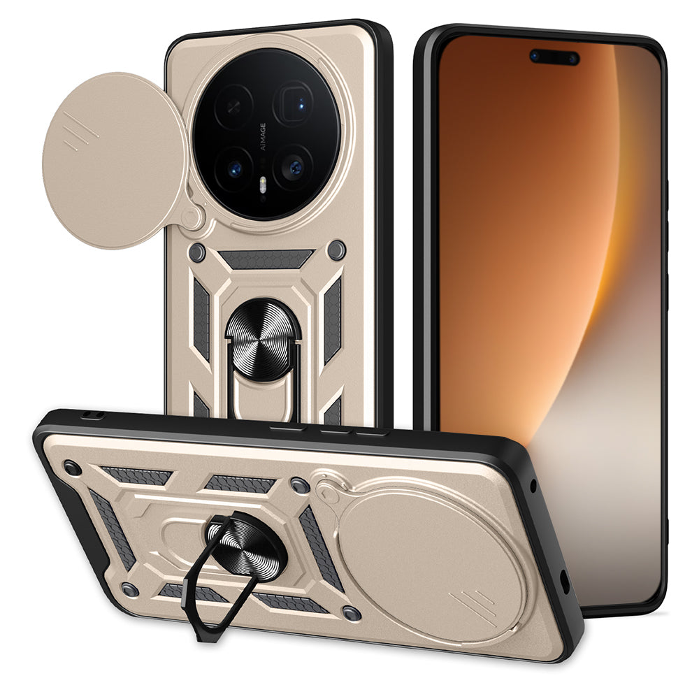 Husă Honor Magic8 Pro Techsuit CamShield, auriu – imagine 1