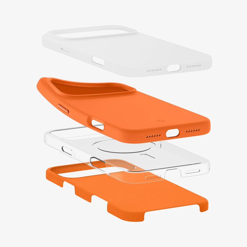 Husă Spigen Silicone Fit MagSafe iPhone 17 Pro Max – Cosmic Orange (portocaliu) – imagine 6