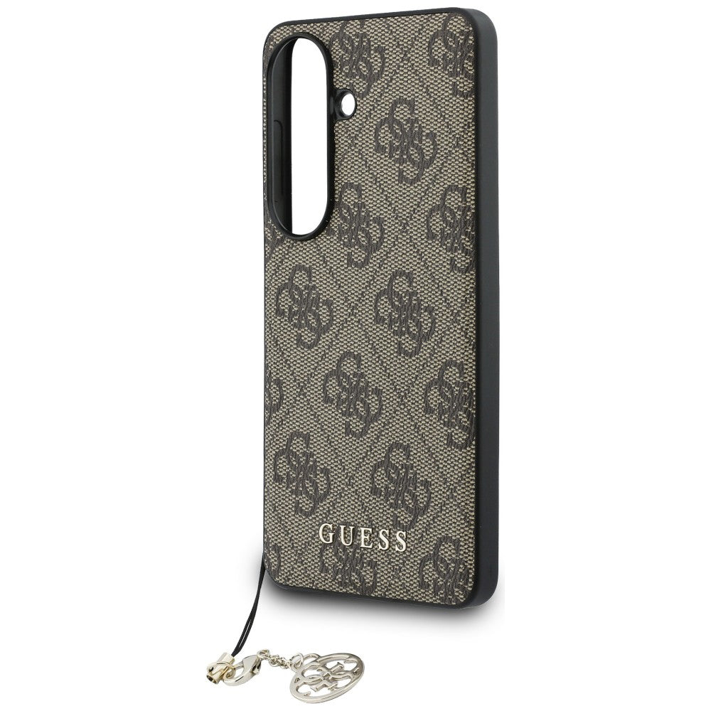 Husă Guess Samsung Galaxy S26 Hardcase 4G Classic Logo Charm, maro – imagine 1