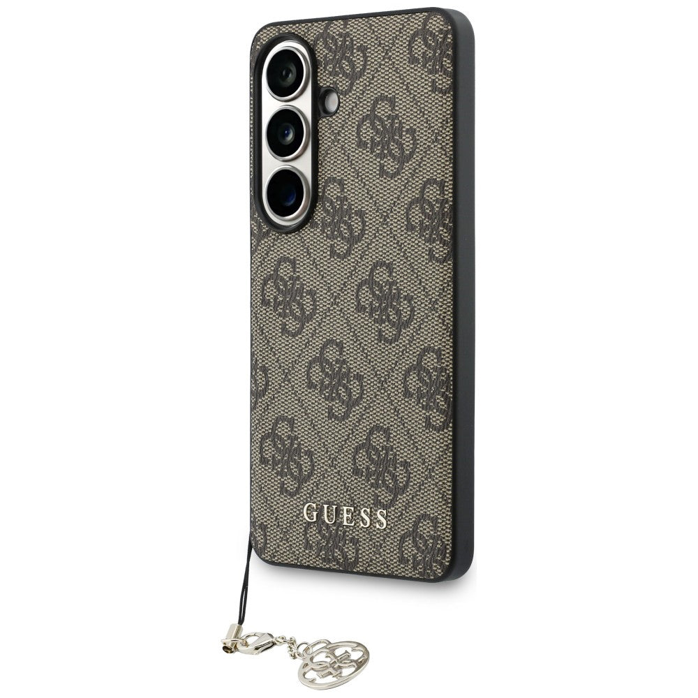 Husă Guess Samsung Galaxy S26 Hardcase 4G Classic Logo Charm, maro – imagine 2