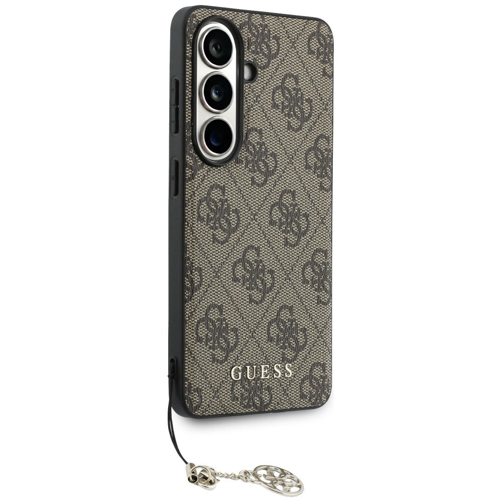 Husă Guess Samsung Galaxy S26 Hardcase 4G Classic Logo Charm, maro – imagine 3