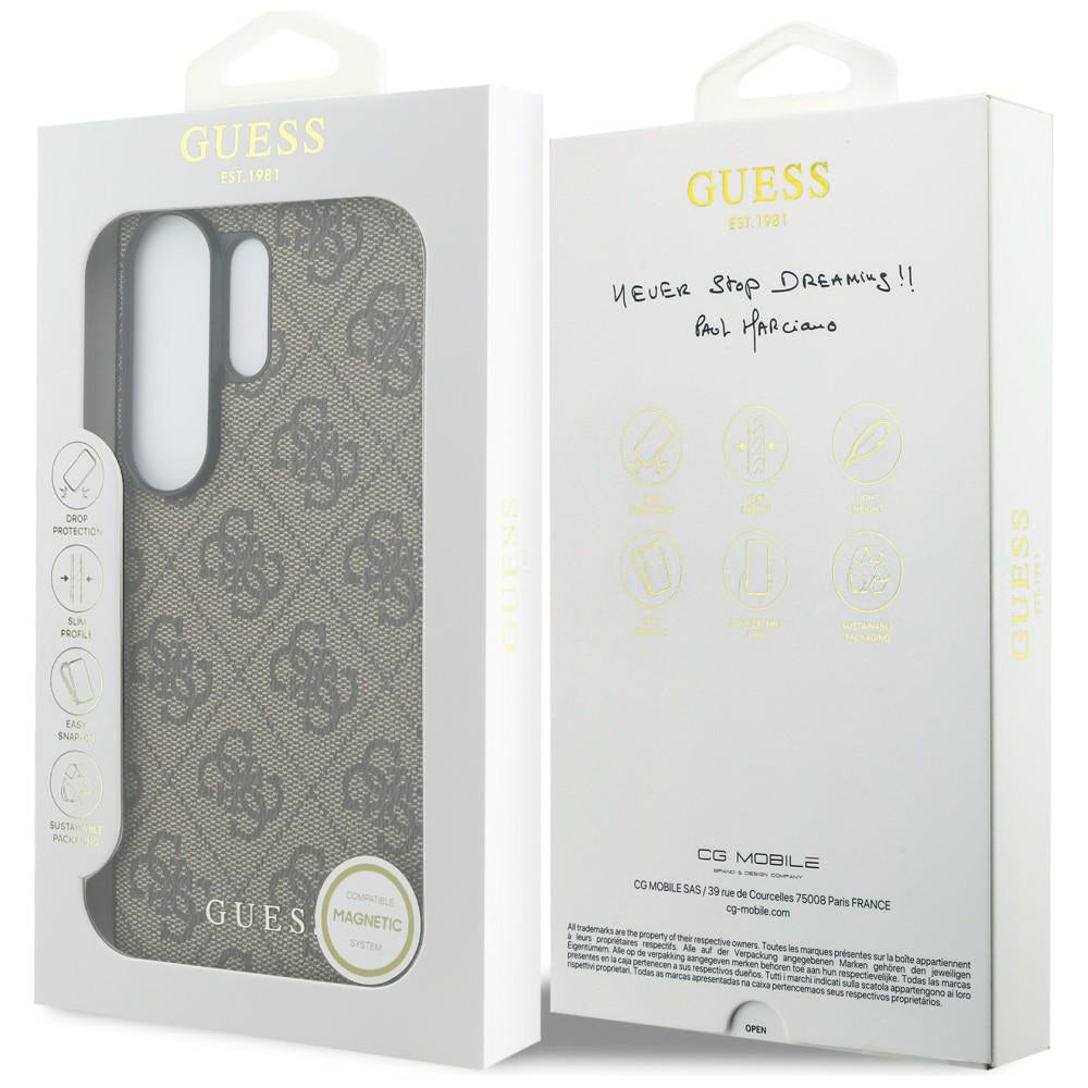 Husă Guess Samsung Galaxy S26 Ultra 4G Classic Logo Charm, maro – imagine 7