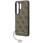 Husă Guess Samsung Galaxy S26 Ultra 4G Classic Logo Charm, maro – imagine 4