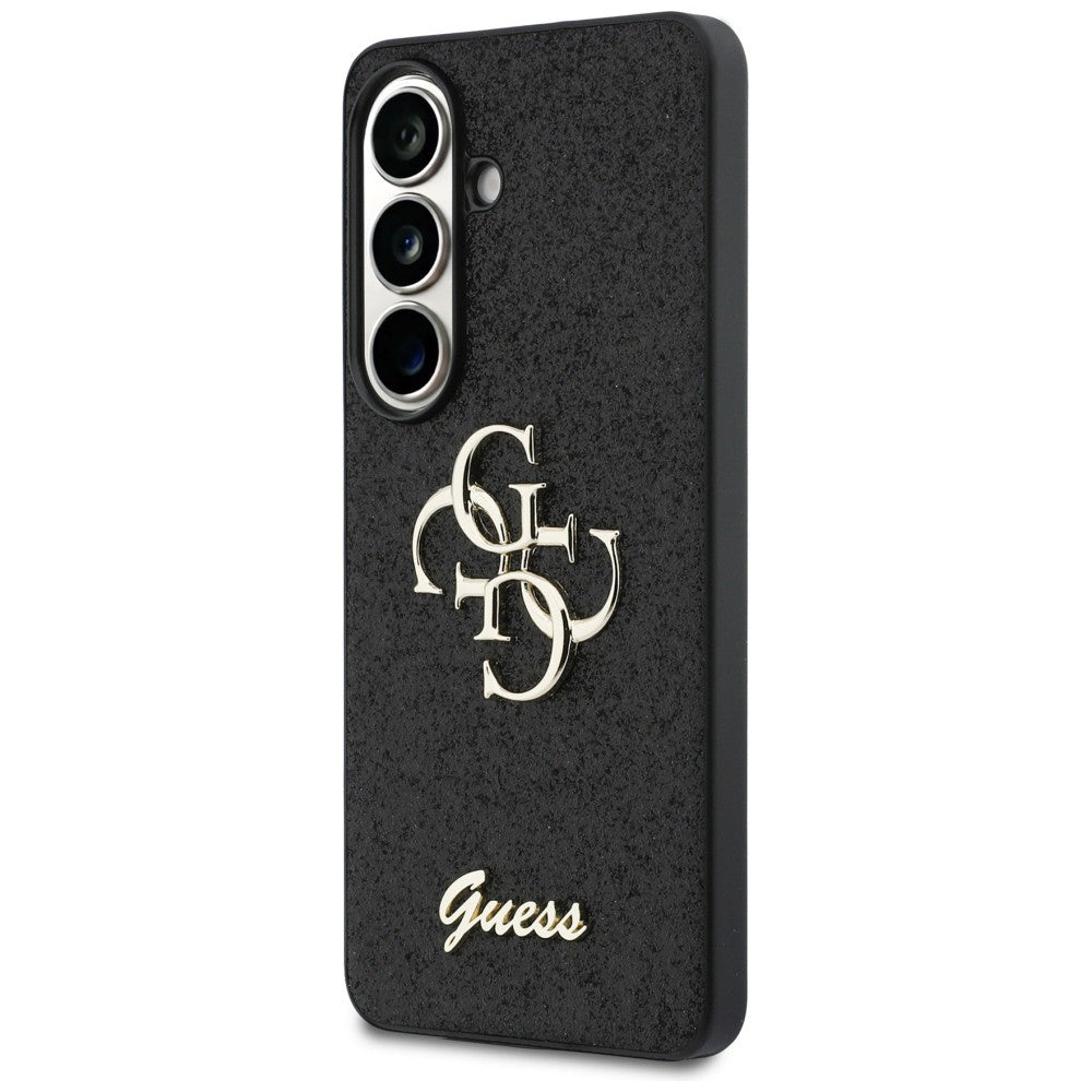 Husă Guess Samsung Galaxy S26 Fixed Glitter Big 4G Metal Logo, negru – imagine 2