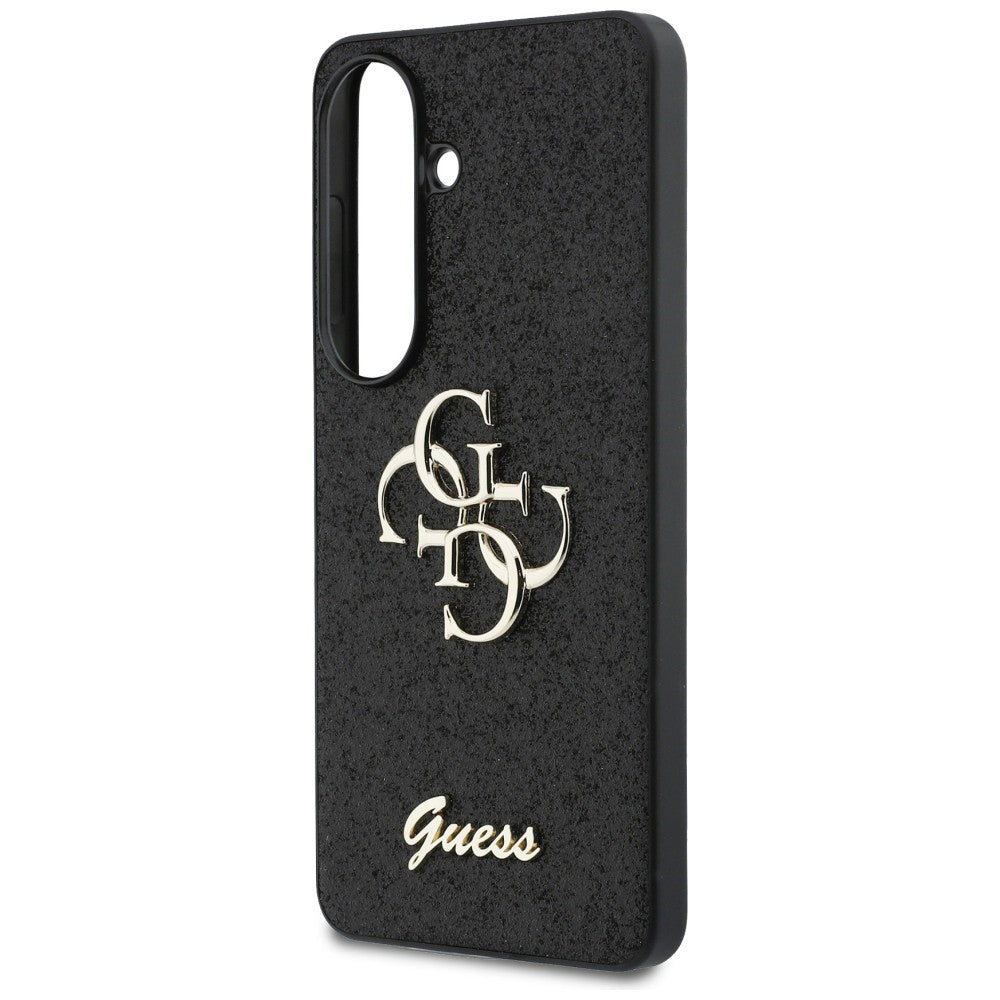 Husă Guess Samsung Galaxy S26 Fixed Glitter Big 4G Metal Logo, negru – imagine 4