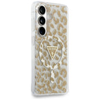 Husă Guess Samsung Galaxy S26 IML Leopard Print Triangle MagSafe, maro – imagine 2