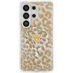 Husă Guess Samsung Galaxy S26 Ultra IML Leopard Print Triangle, maro – imagine 1