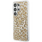 Husă Guess Samsung Galaxy S26 Ultra IML Leopard Print Triangle, maro – imagine 2