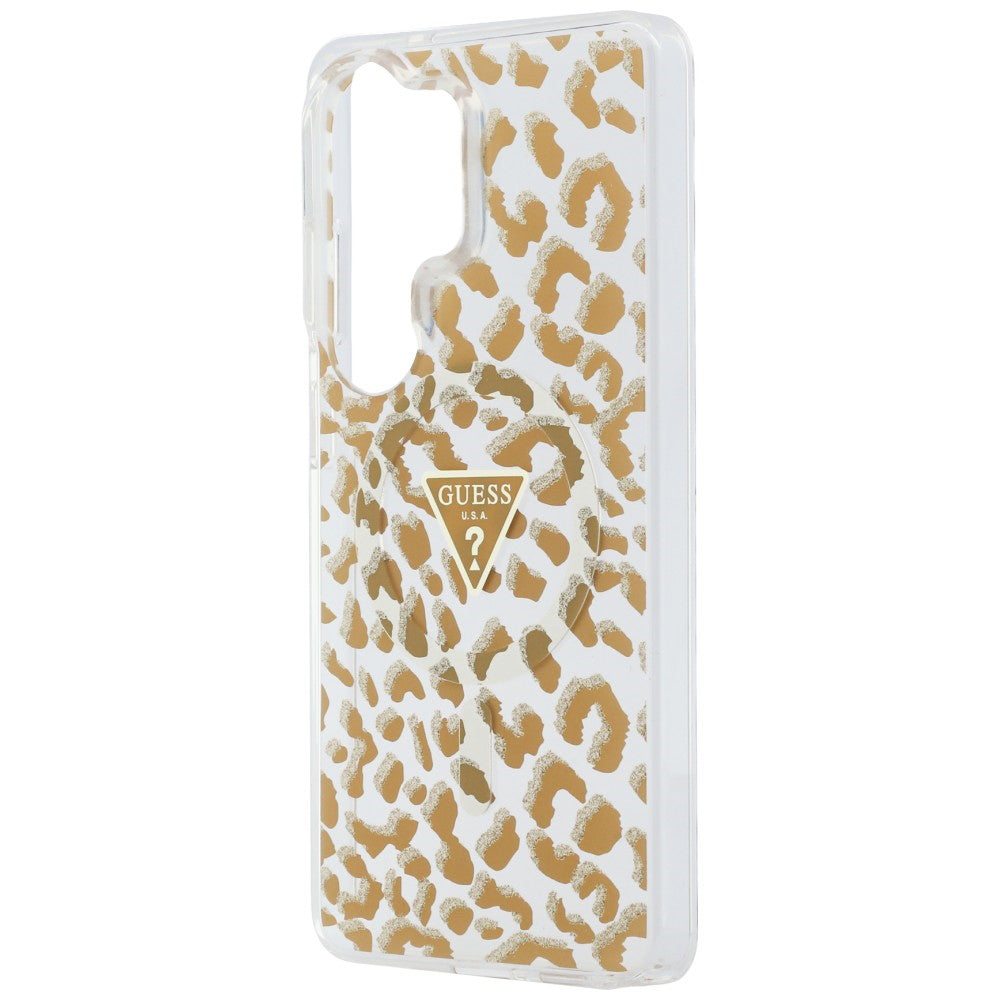 Husă Guess Samsung Galaxy S26 Ultra IML Leopard Print Triangle, maro – imagine 4