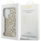 Husă Guess Samsung Galaxy S26 Ultra IML Leopard Print Triangle, maro – imagine 7
