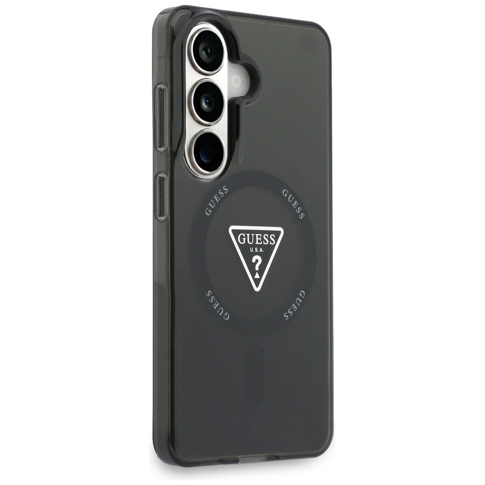 Husă Guess Samsung Galaxy S26 IML Gradient Triangle MagSafe, negru – imagine 3