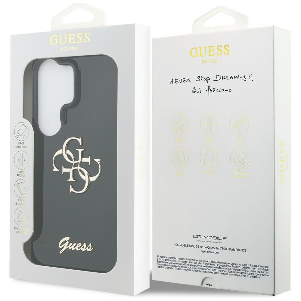 Husă Guess Samsung Galaxy S26 Ultra IML Big Metal 4G Script, negru – imagine 7